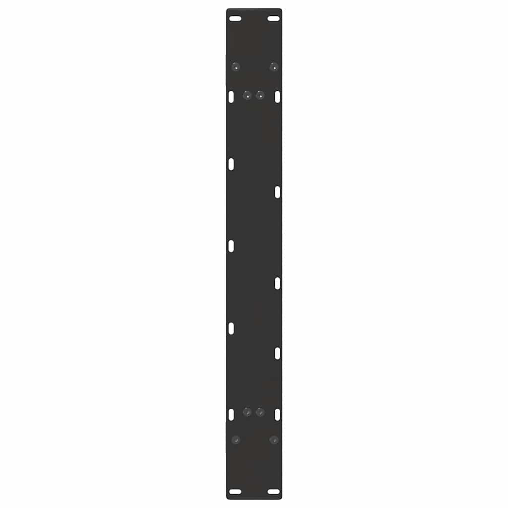 2 db A-alakú étkezőasztal láb fekete 90 x (72-73) cm acél étkezőasztal láb