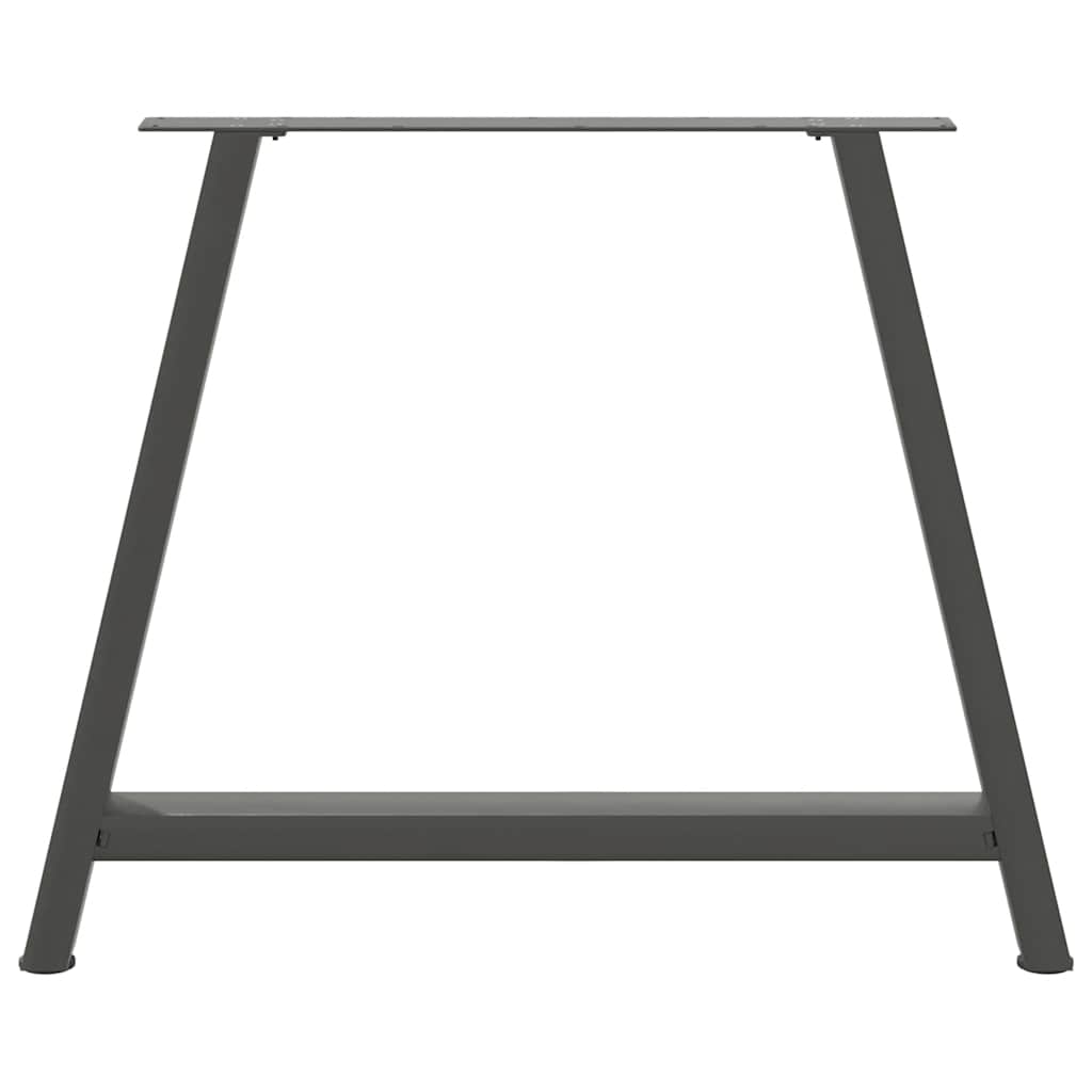 2 db antracitszürke A-alakú étkezőasztal láb 90 x (72-73) cm acél étkezőasztal láb