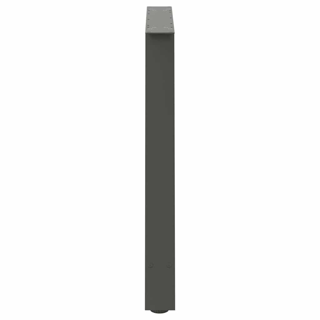 2 db antracitszürke A-alakú étkezőasztal láb 90 x (72-73) cm acél étkezőasztal láb