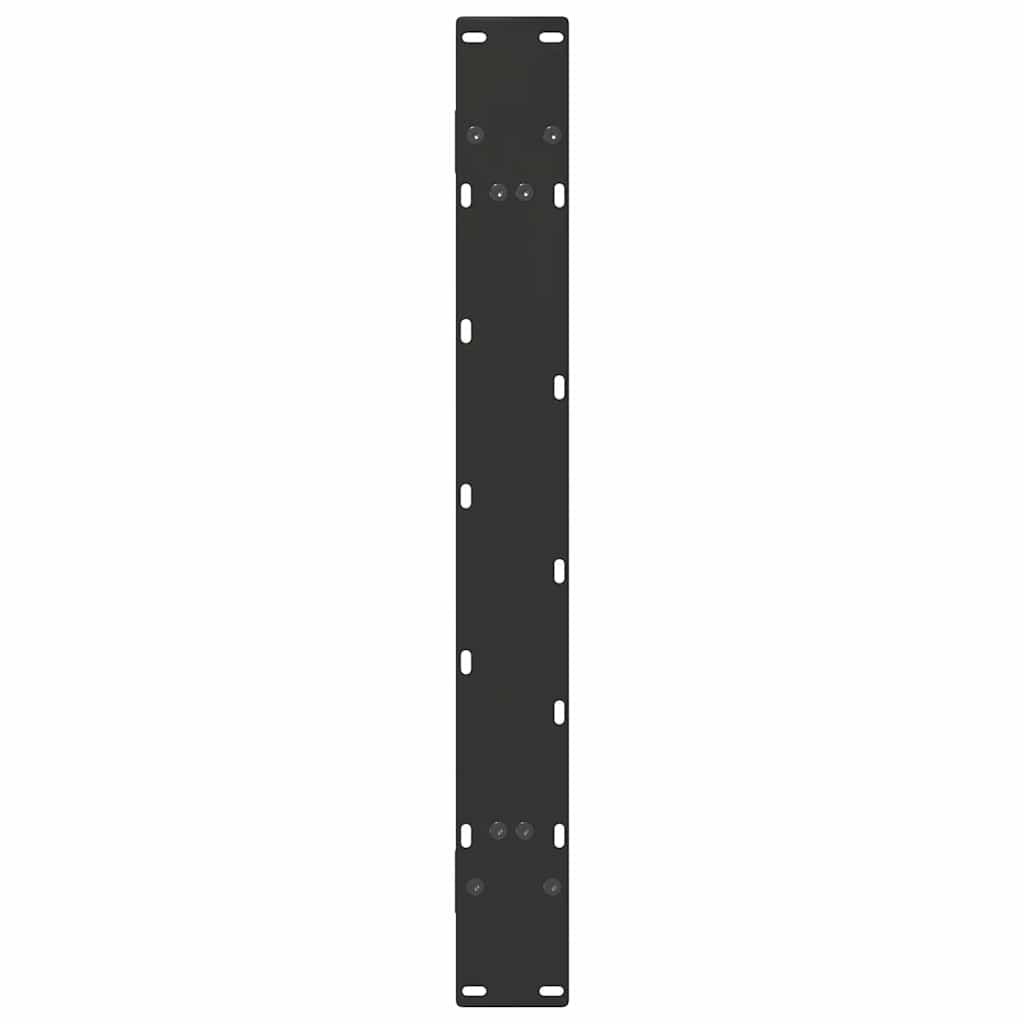 2 db A-alakú étkezőasztal láb fekete 100 x (72-73) cm acél étkezőasztal láb