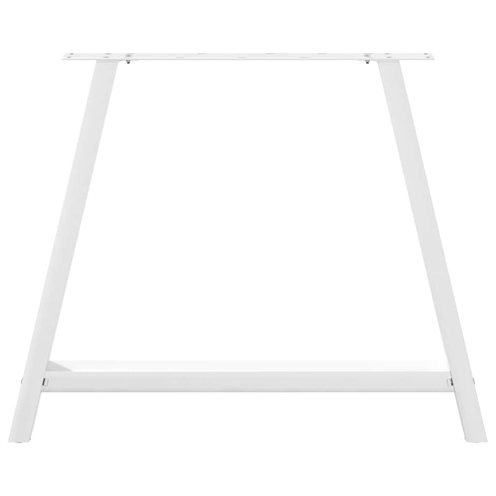 2 db A-alakú étkezőasztal láb fehér 100 x (72-73) cm acél étkezőasztal láb