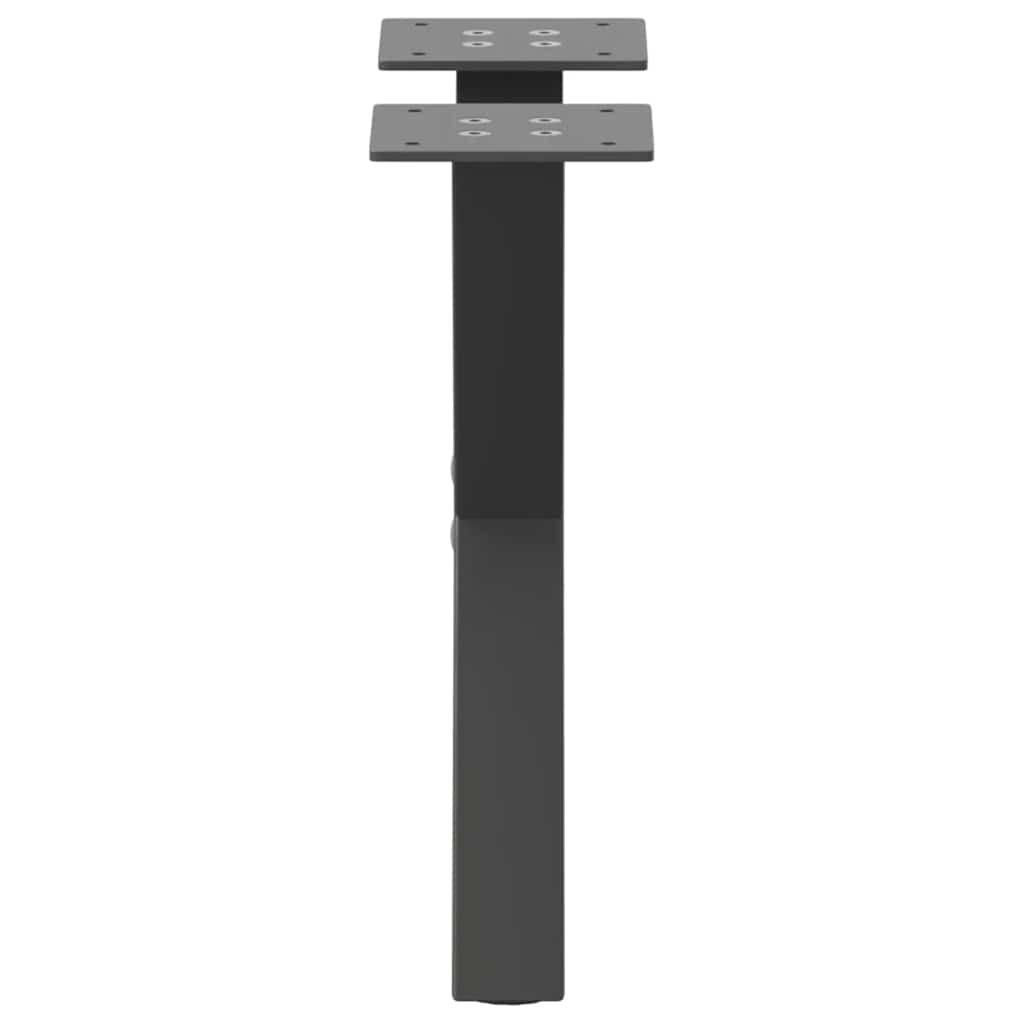 2 db antracitszürke X alakú acél dohányzóasztal láb 30x(30-31) cm