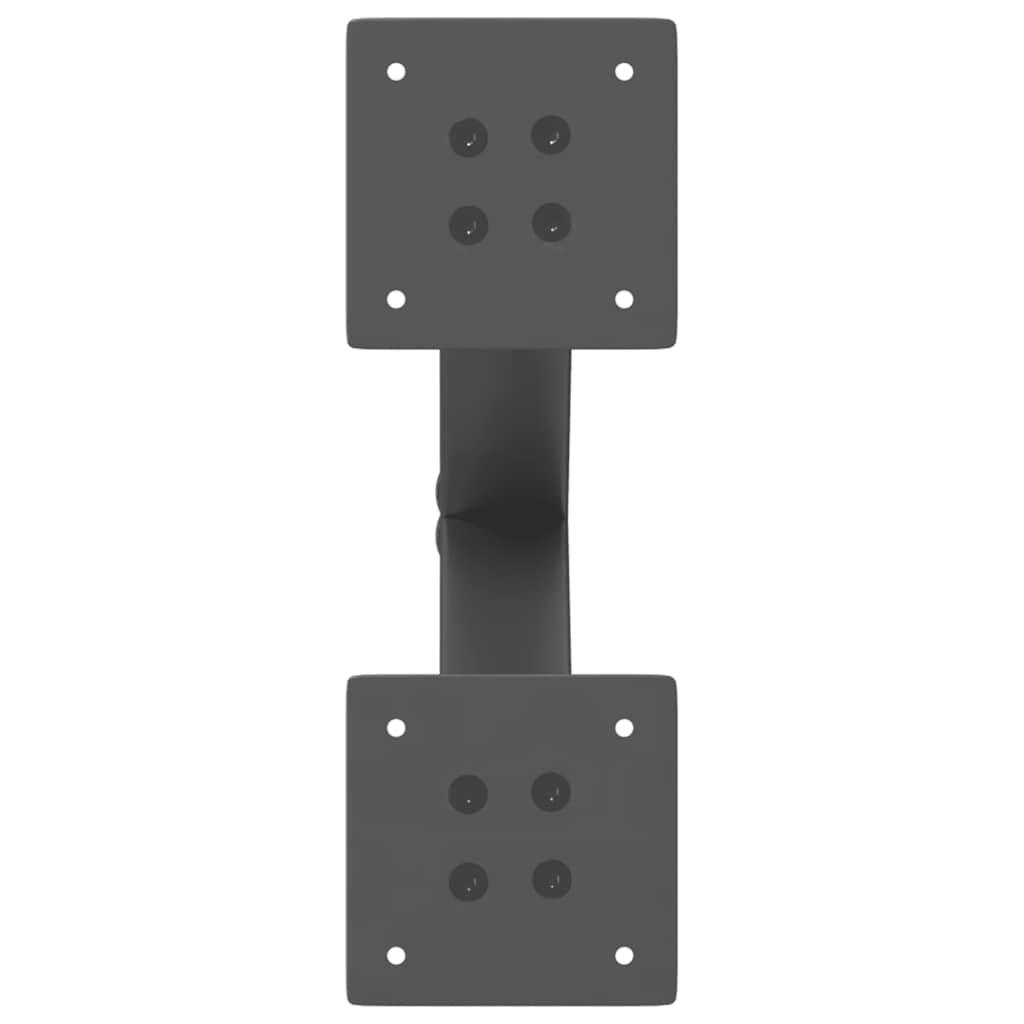 2 db antracitszürke X alakú acél dohányzóasztal láb 30x(30-31) cm