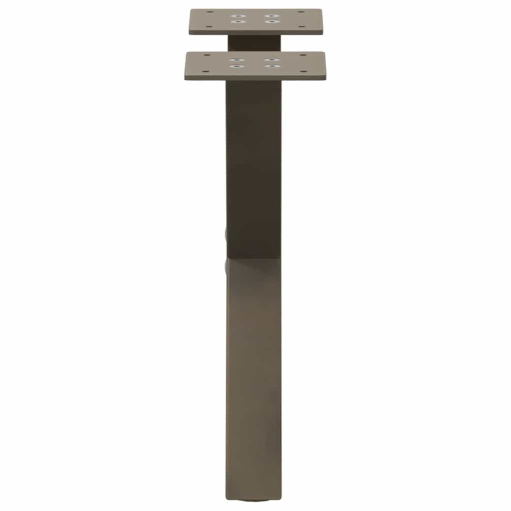 2 db X alakú natúr acél dohányzóasztal láb 30x(30-31) cm