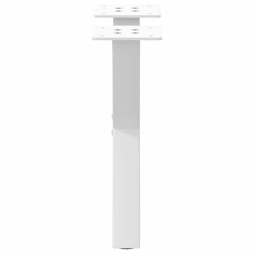 2 db fehér, X alakú acél dohányzóasztal láb 37 x (30-31) cm