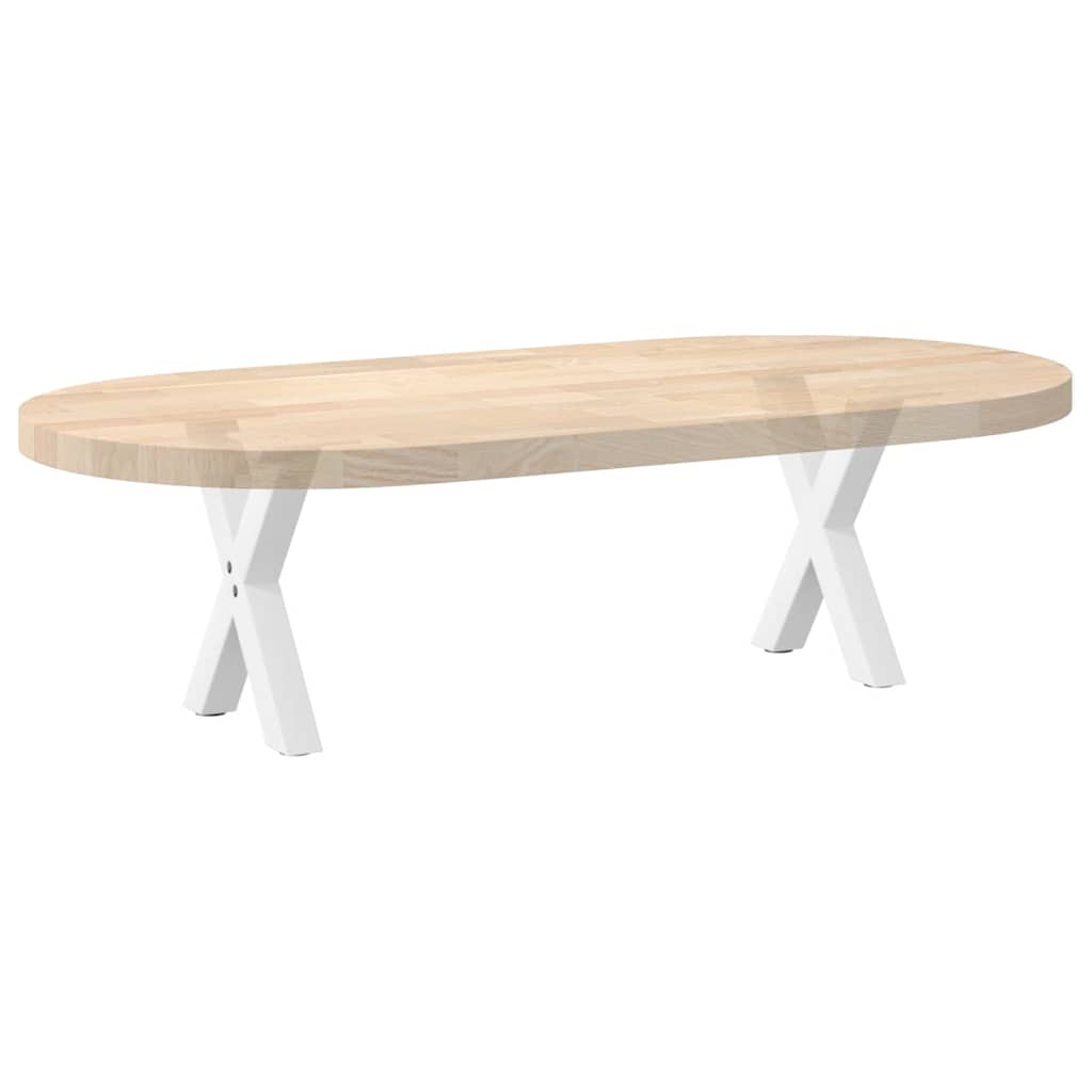 2 db fehér, X alakú acél dohányzóasztal láb 37 x (30-31) cm
