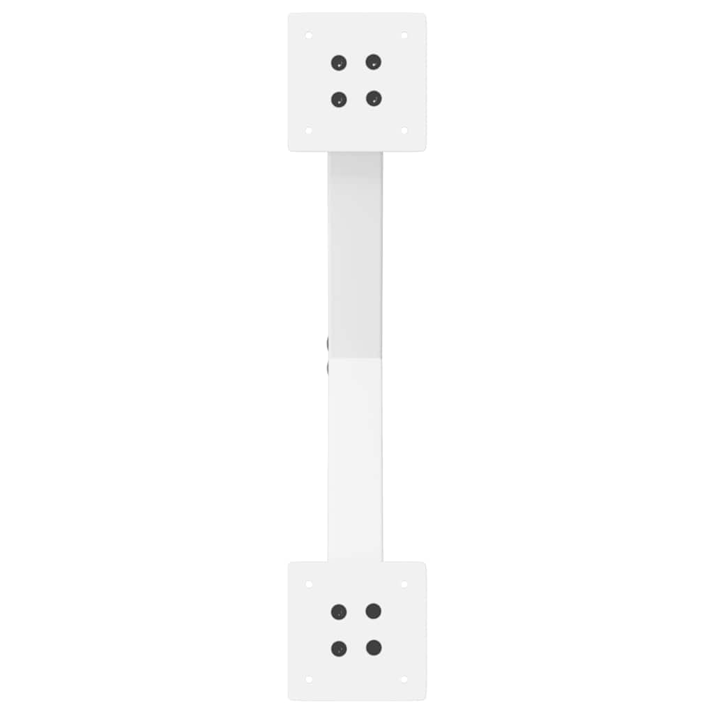 2 db fehér, X alakú acél dohányzóasztal láb 50 x (30-31) cm