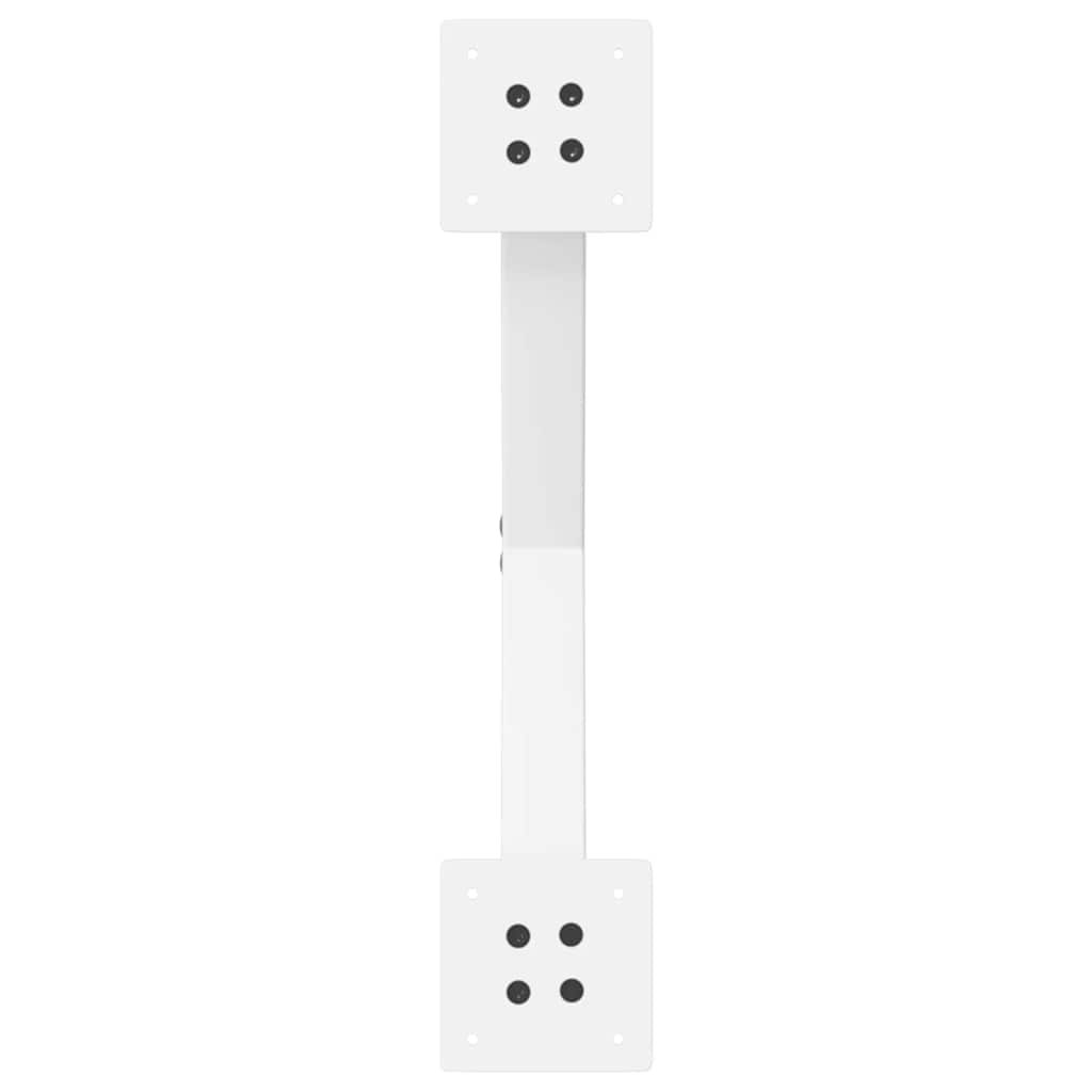 2 db fehér, X alakú acél dohányzóasztal láb 60 x (30-31) cm