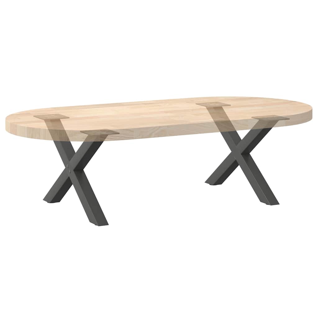 2 db antracitszürke X-alakú acél dohányzóasztal láb 60x(30-31) cm