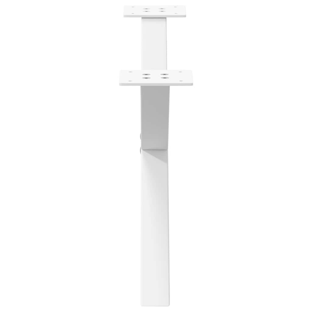 2 db fehér, X alakú dohányzóasztal láb 70 x (30-31) cm acél