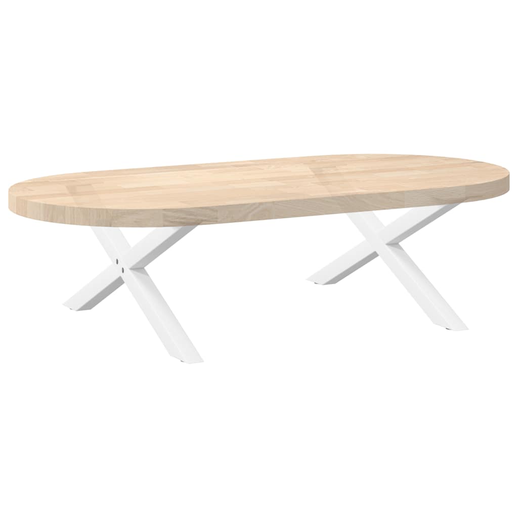 2 db fehér, X alakú dohányzóasztal láb 70 x (30-31) cm acél