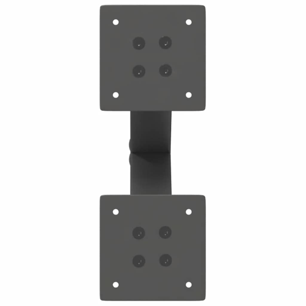 2 db antracitszürke X-alakú acél dohányzóasztal láb 28 x (42-43) cm