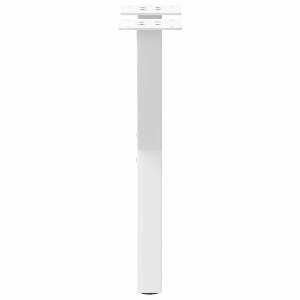 2 db fehér, X alakú dohányzóasztal láb, 38 x (42-43) cm, acél