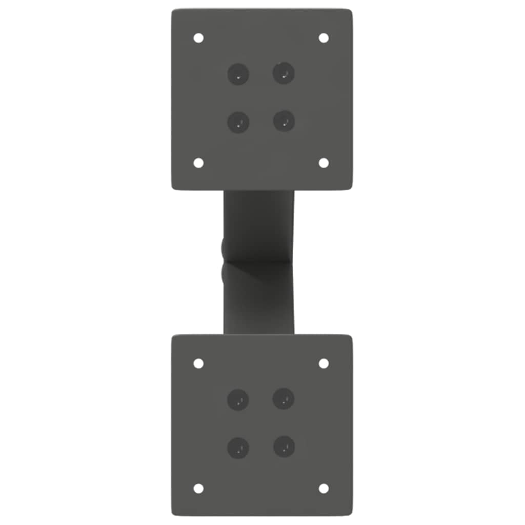 2 db antracitszürke X-alakú acél dohányzóasztal láb 38x(42-43) cm