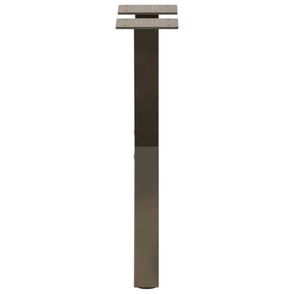 2 db X alakú natúr acél dohányzóasztal láb 38x(42-43) cm