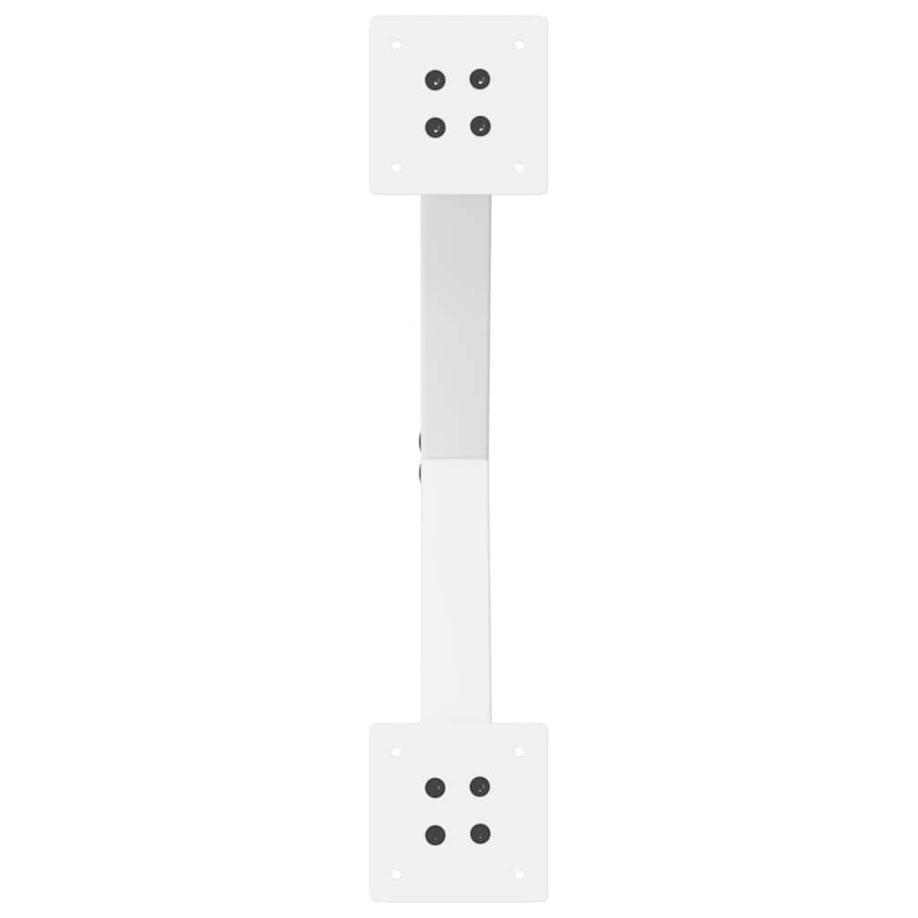 2 db fehér, X alakú acél dohányzóasztal láb 60 x (42-43) cm