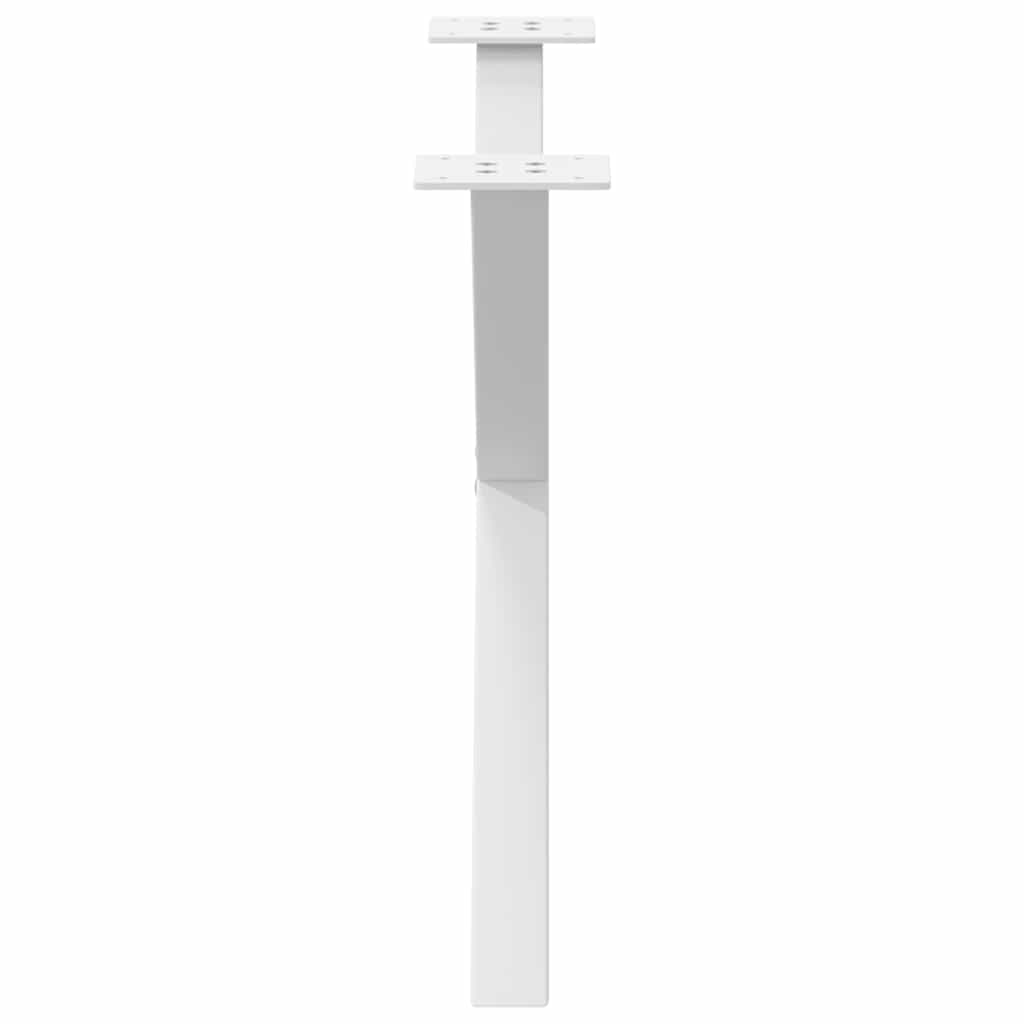 2 db fehér, X alakú dohányzóasztal láb 70 x (42-43) cm acél