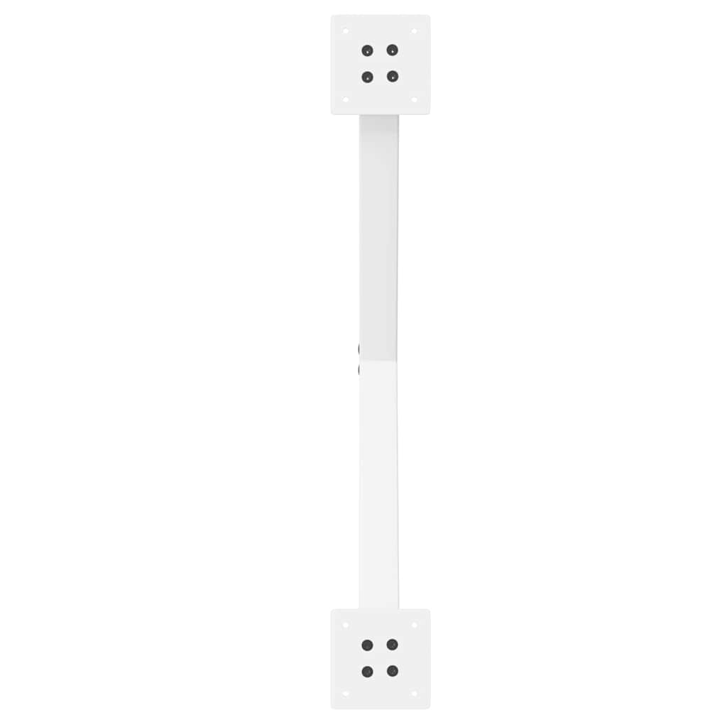 2 db fehér, X alakú dohányzóasztal láb 70 x (42-43) cm acél