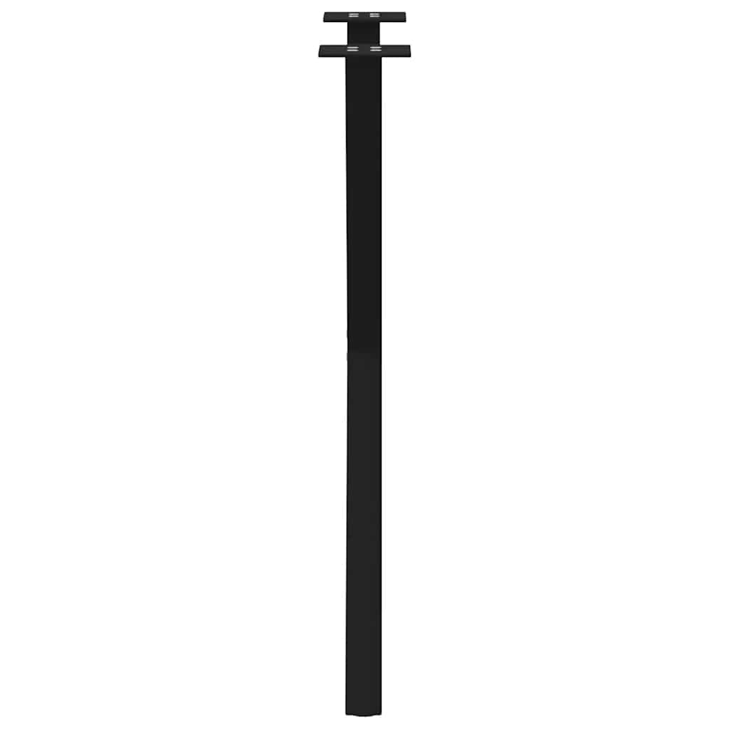 2 db X alakú étkezőasztal láb fekete acél 57 x (72-73) cm