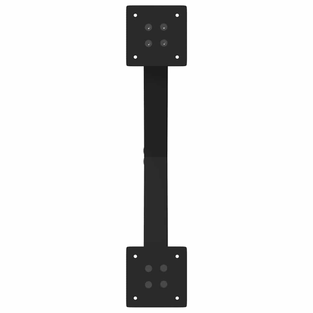 2 db X alakú étkezőasztal láb fekete acél 57 x (72-73) cm