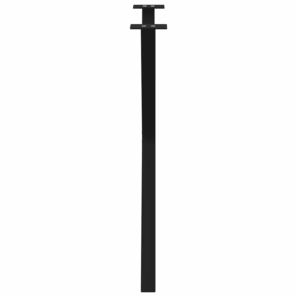 2 db X alakú étkezőasztal láb fekete, 70 x (72-73) cm acél