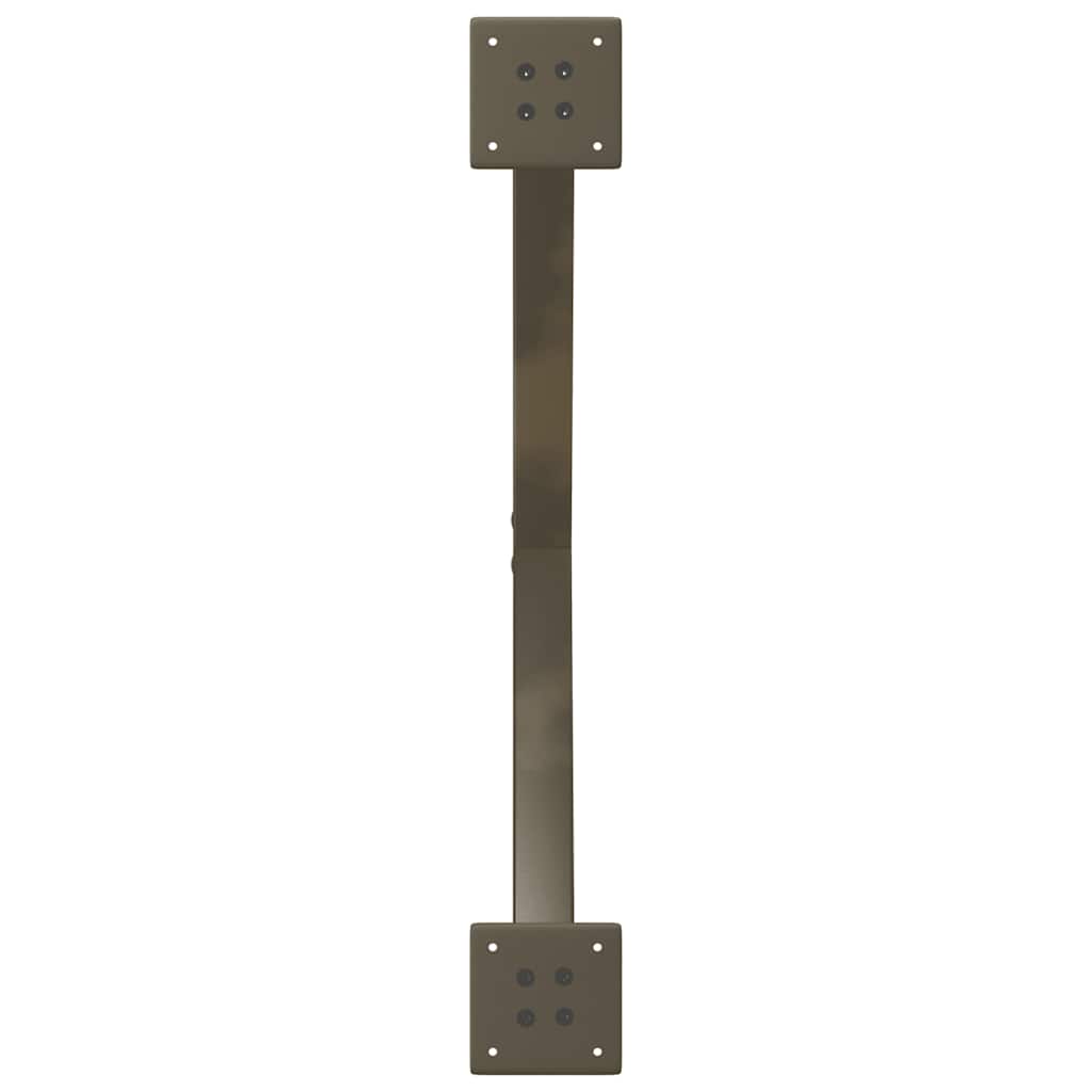 2 db X alakú étkezőasztal láb natúr acélból 70 x (72-73) cm