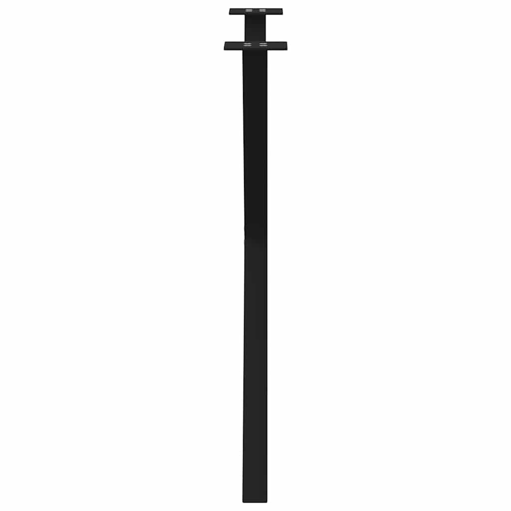 2 db X alakú étkezőasztal láb fekete 80 x (72-73) cm acél étkezőasztal láb