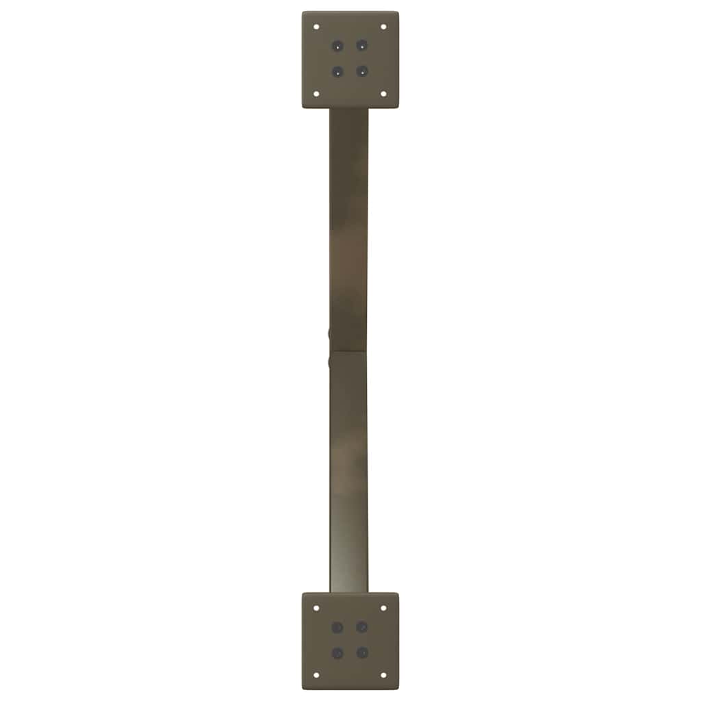 2 db X alakú étkezőasztal láb natúr acél 80x(72-73) cm acél