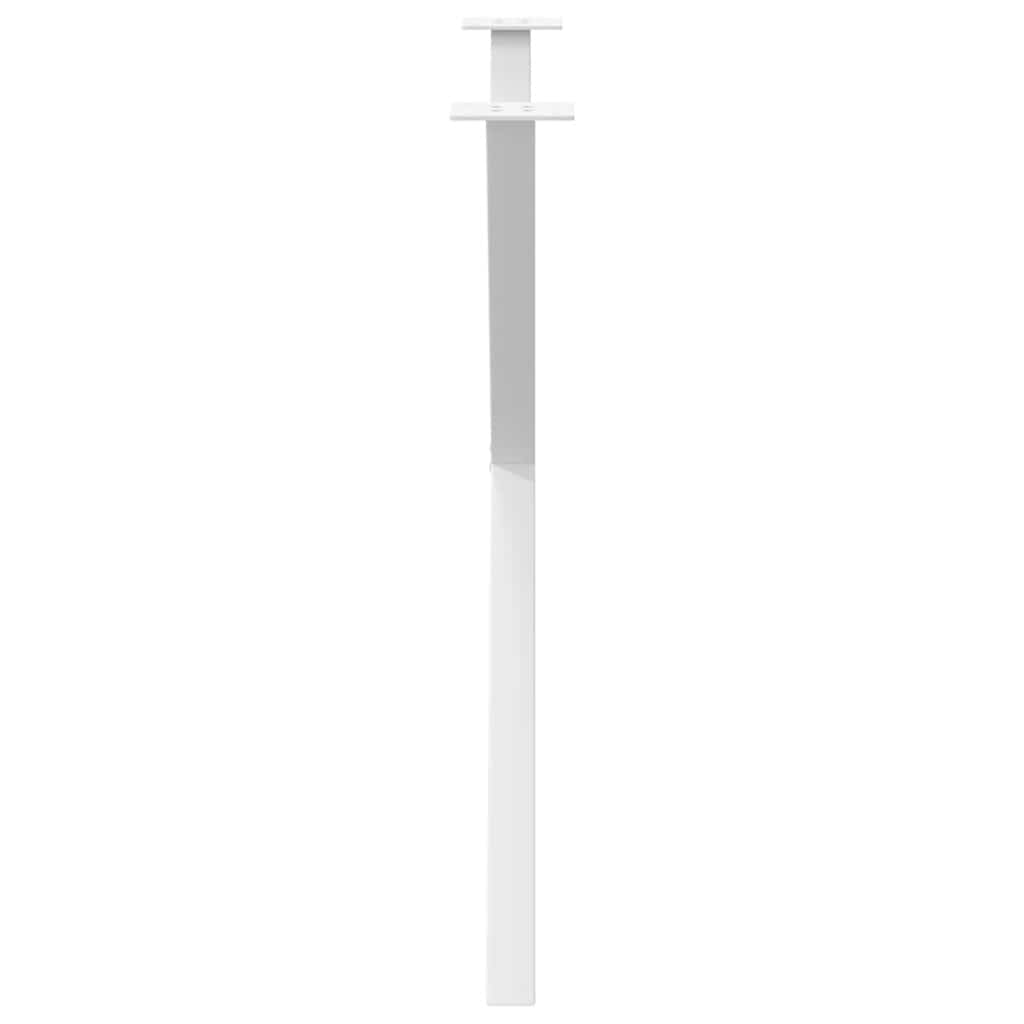 2 db X alakú étkezőasztal láb fehér 90 x (72-73) cm acél étkezőasztal láb
