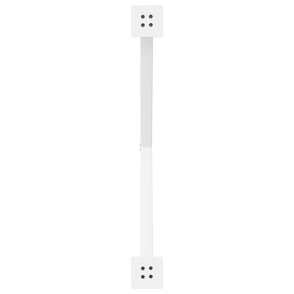 2 db X alakú étkezőasztal láb fehér 90 x (72-73) cm acél étkezőasztal láb