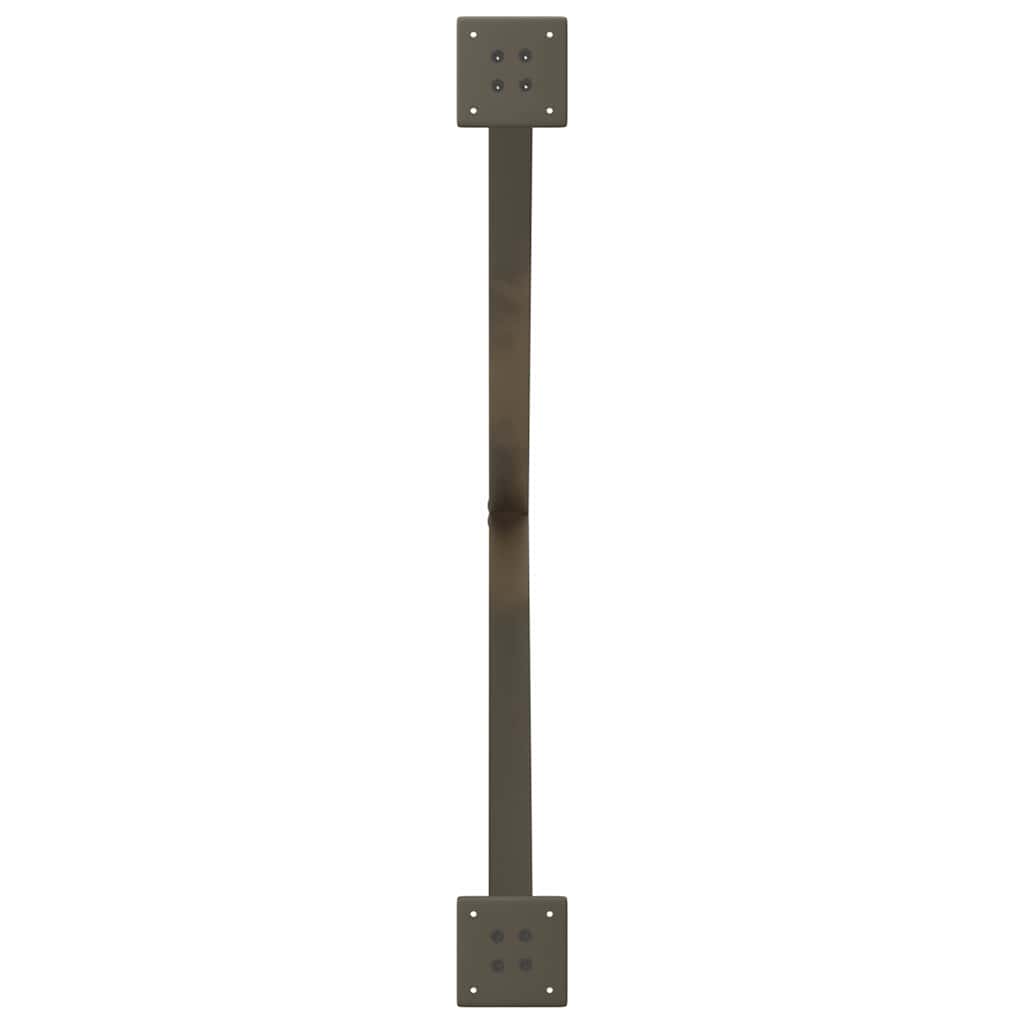 2 db X alakú étkezőasztal láb natúr acél 90 x (72-73) cm acél