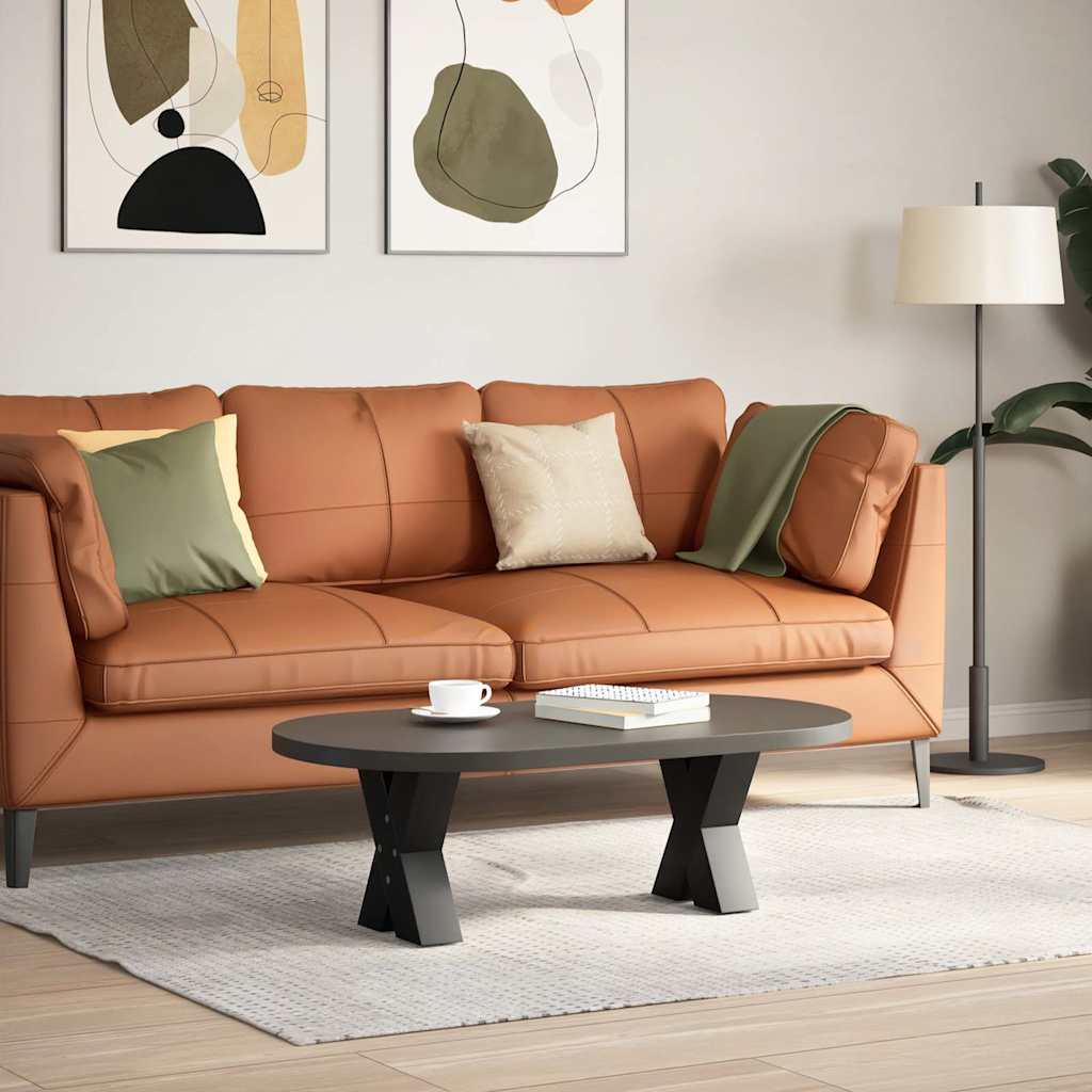 2 db fekete, X alakú acél dohányzóasztal láb 30 x (30-31) cm