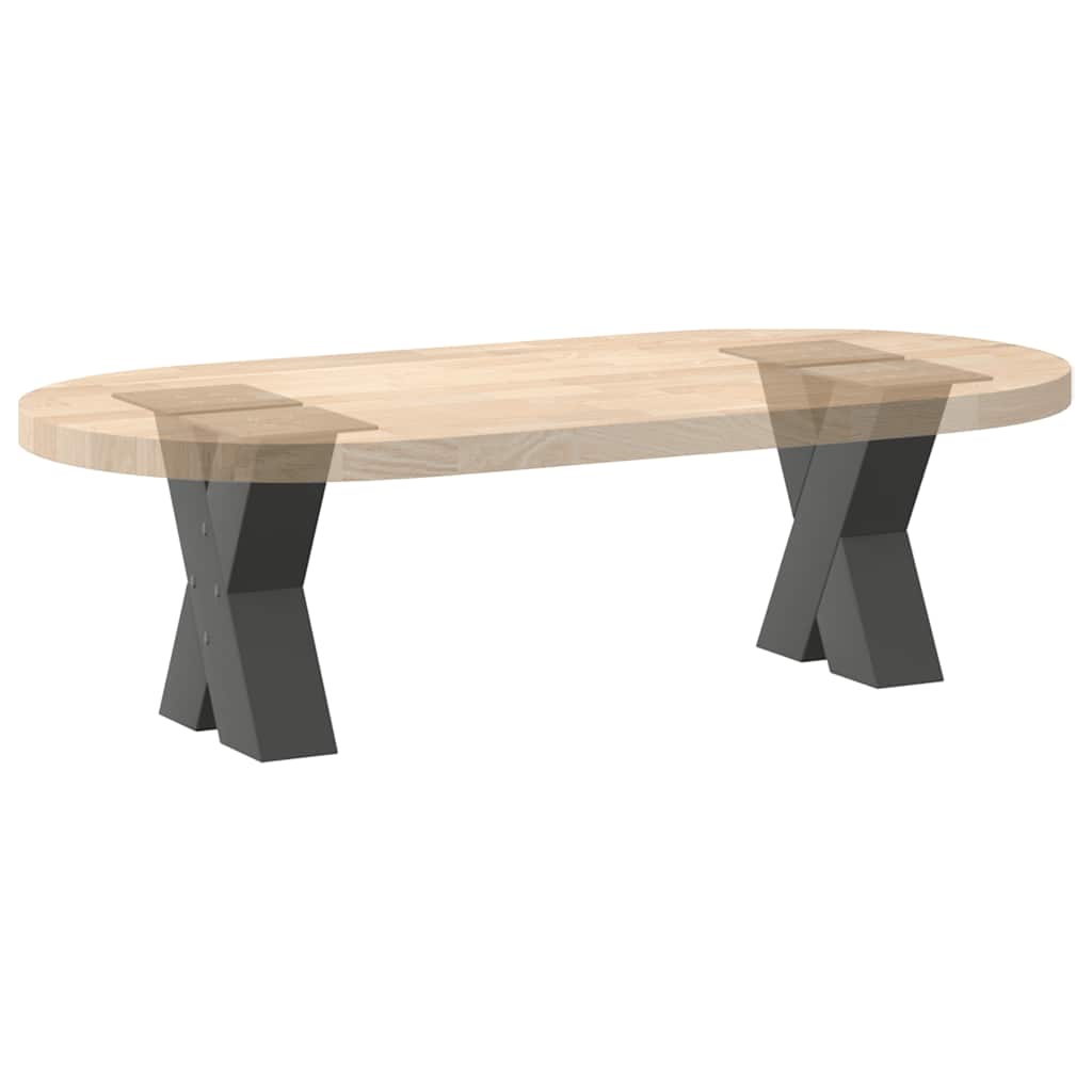2 db antracitszürke X alakú acél dohányzóasztal láb 30x(30-31) cm