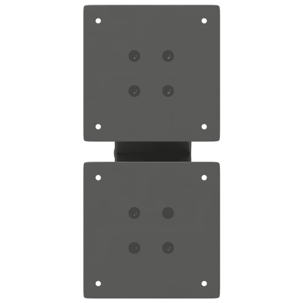2 db antracitszürke X-alakú acél dohányzóasztal láb 40x(30-31) cm