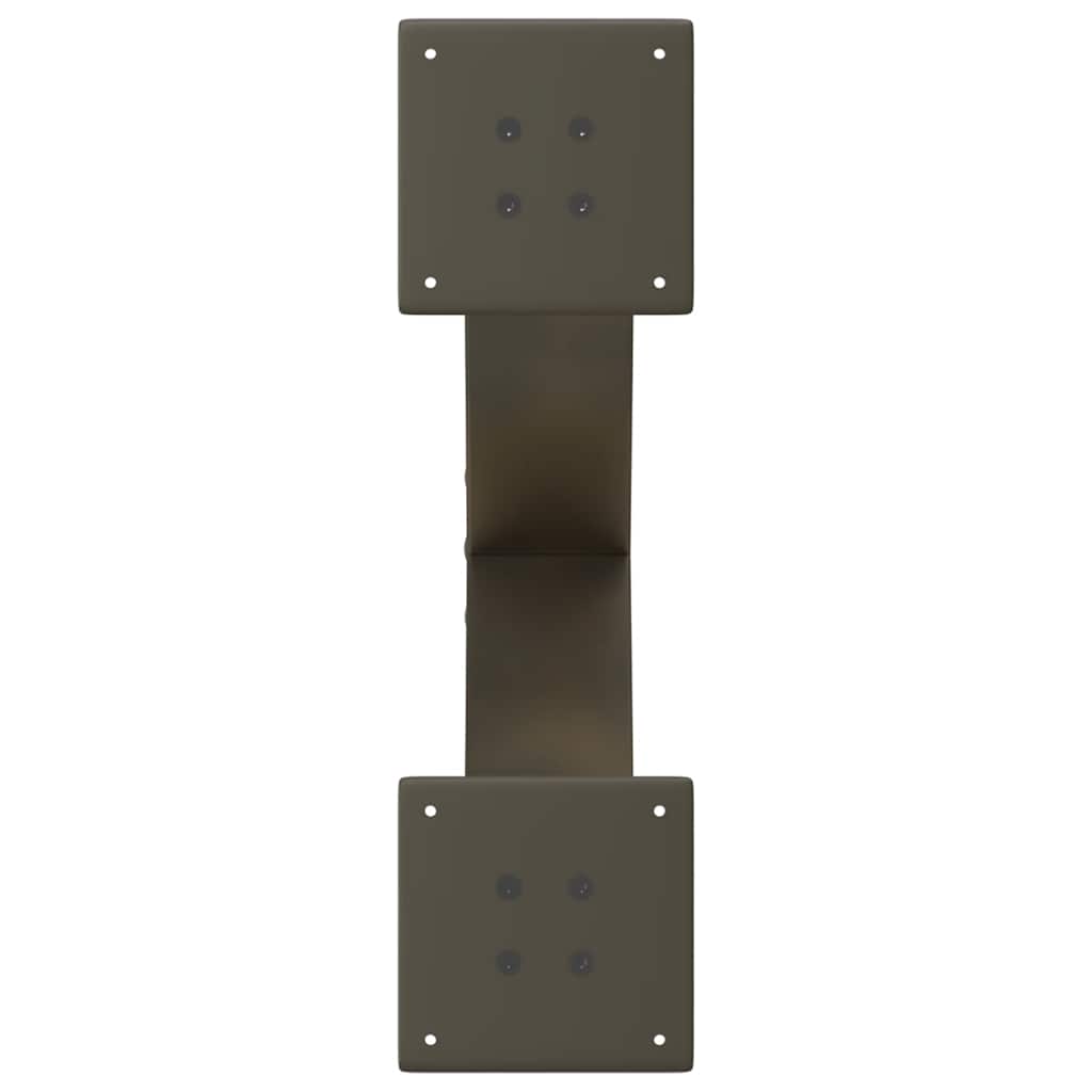 2 db X alakú natúr acél dohányzóasztal láb 50x(30-31) cm