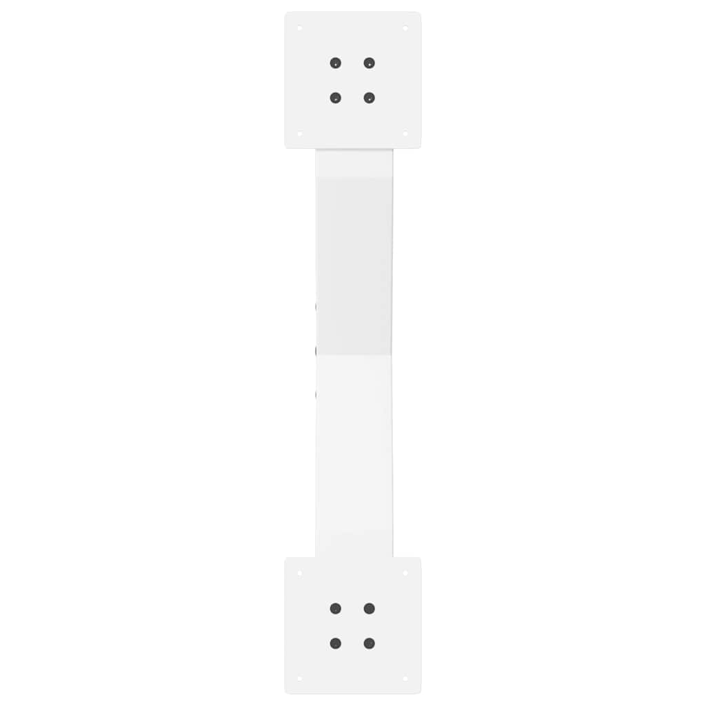 2 db fehér, X alakú dohányzóasztal láb 70 x (30-31) cm acél