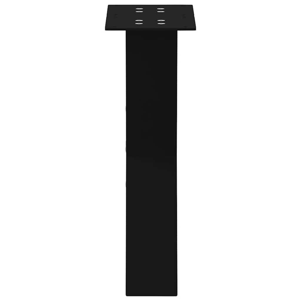 2 db fekete, X alakú acél dohányzóasztal láb 28 x (42-43) cm