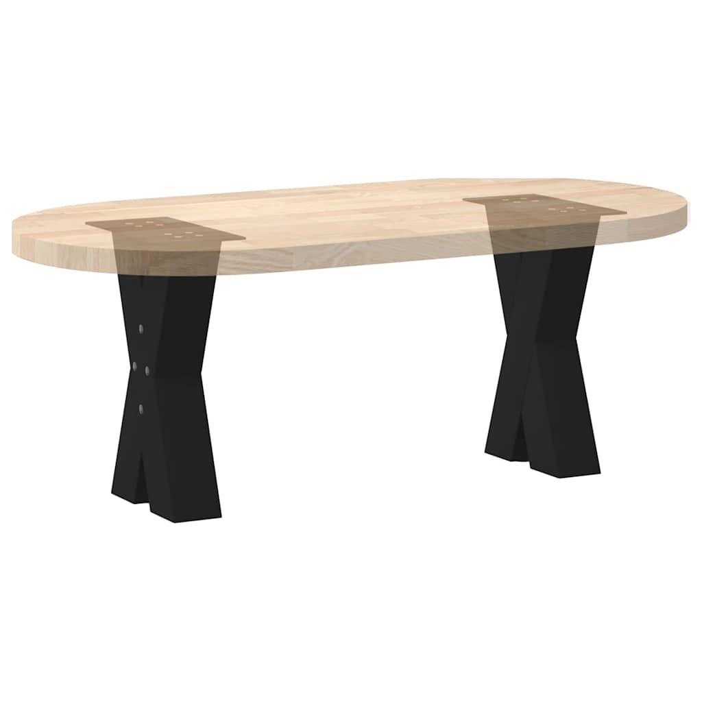 2 db fekete, X alakú acél dohányzóasztal láb 28 x (42-43) cm