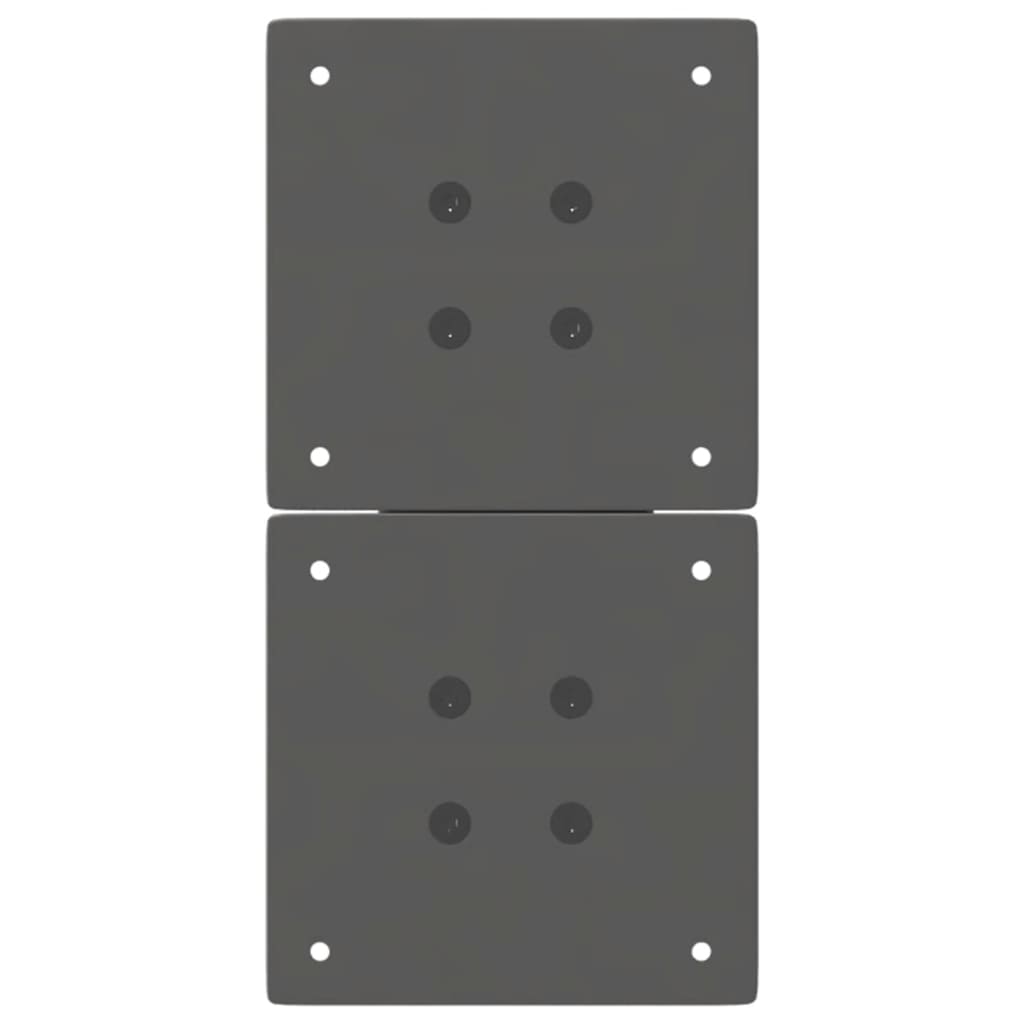 2 db antracitszürke X-alakú acél dohányzóasztal láb 28 x (42-43) cm