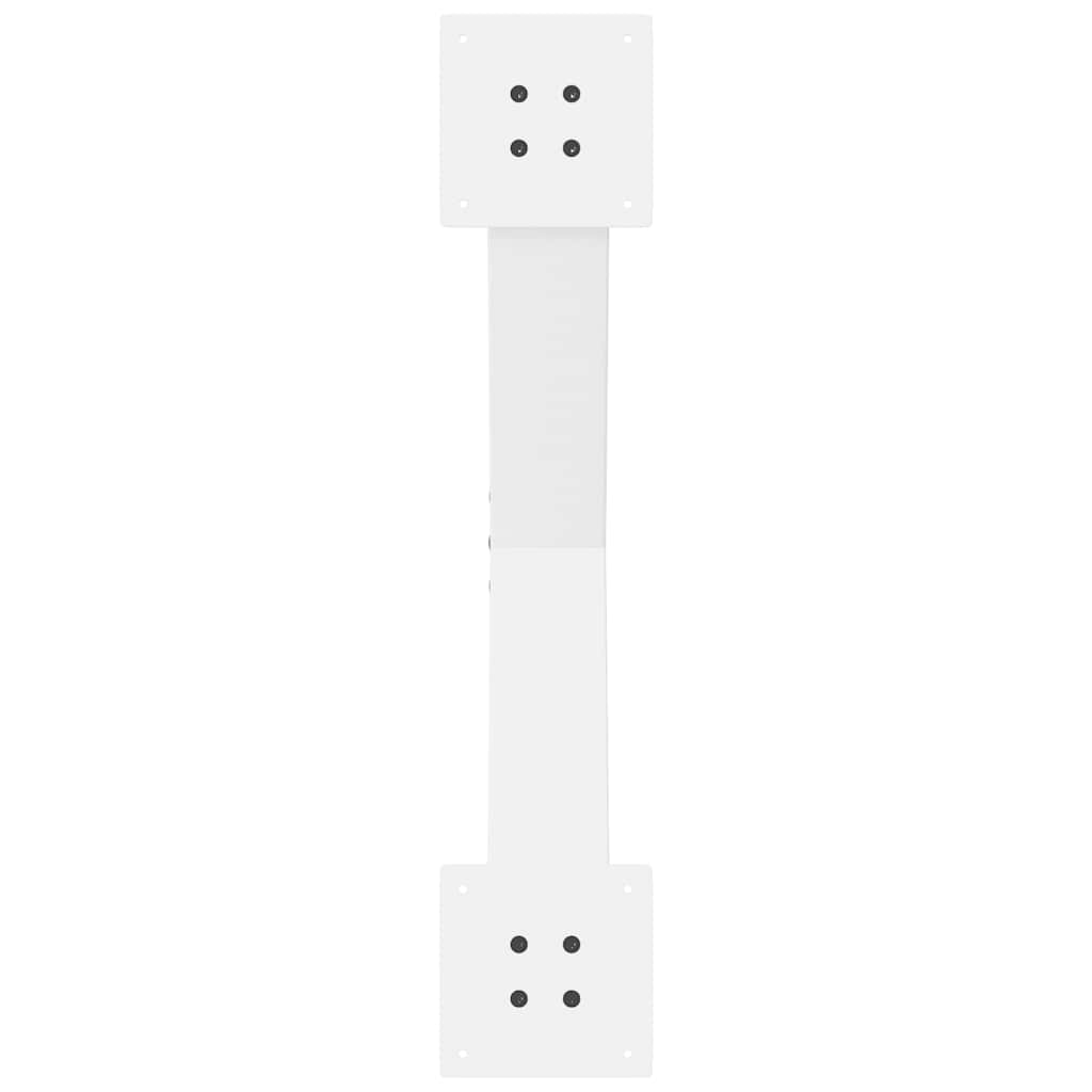 2 db fehér, X alakú dohányzóasztal láb 70 x (42-43) cm acél
