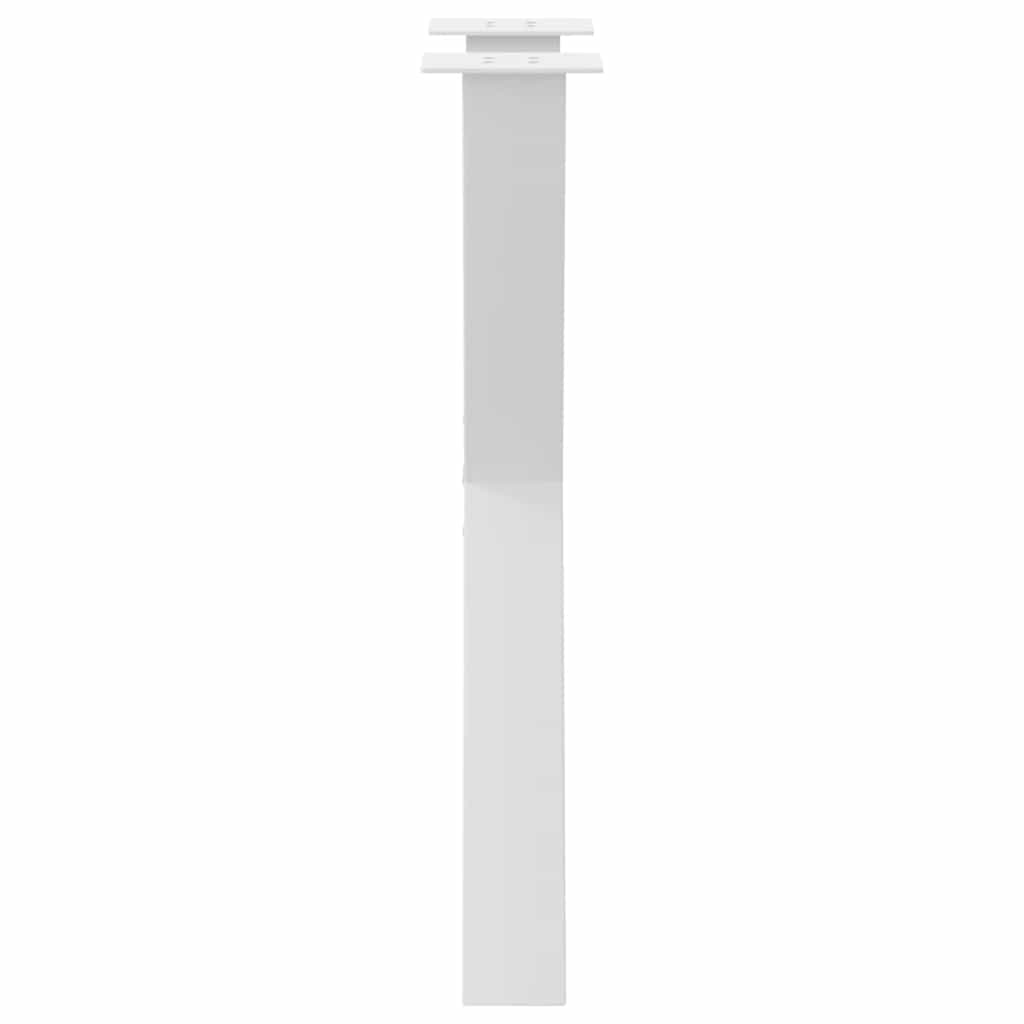 2 db fehér, X alakú étkezőasztal láb 50 x (72-73) cm acél étkezőasztalhoz