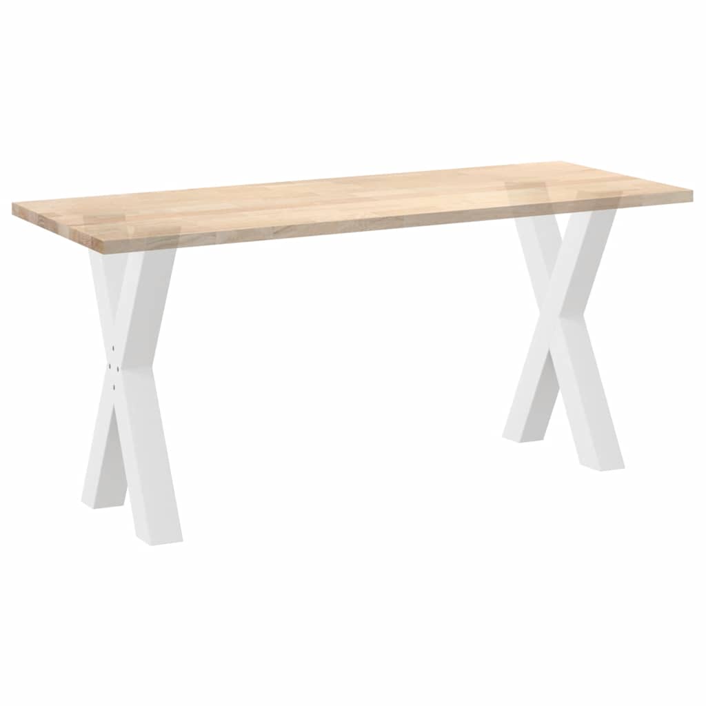 2 db fehér, X alakú étkezőasztal láb 50 x (72-73) cm acél étkezőasztalhoz
