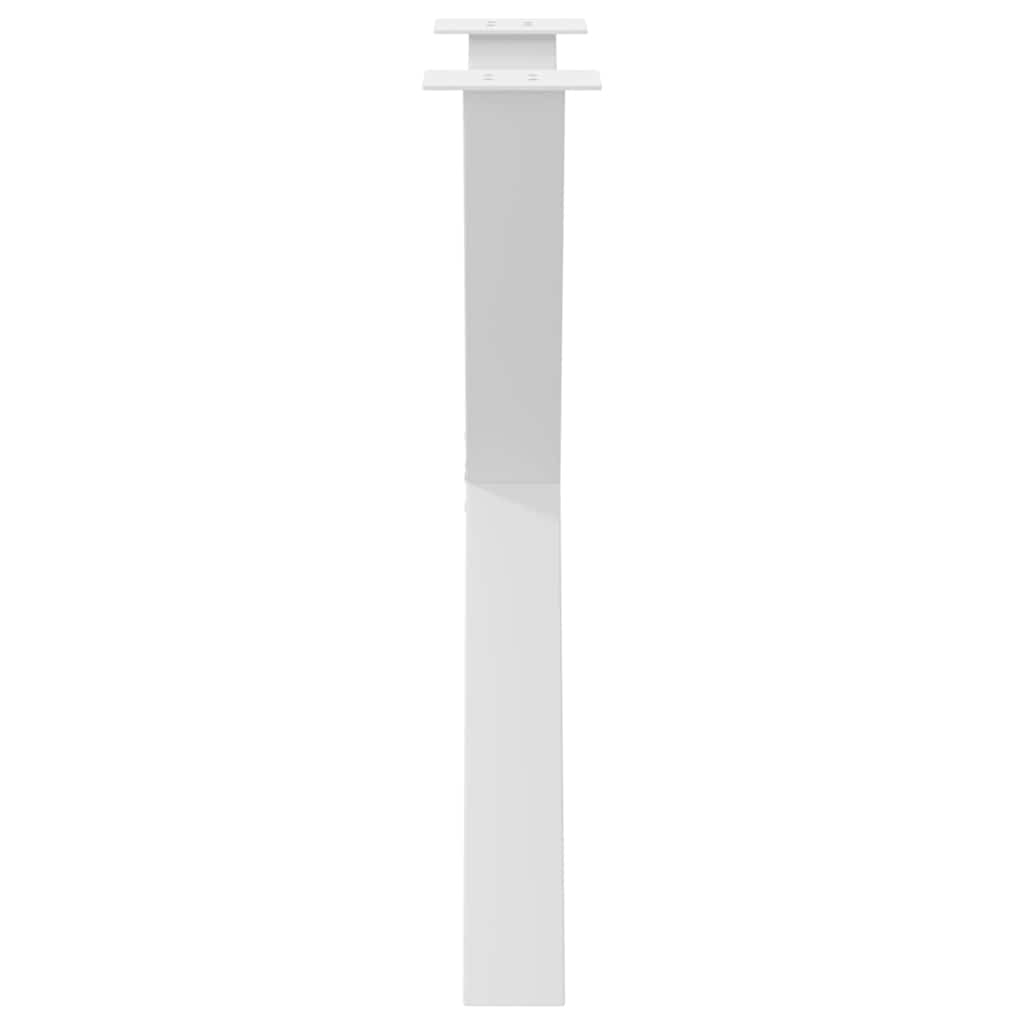 2 db X alakú étkezőasztal láb fehér 80 x (72-73) cm acél étkezőasztal láb