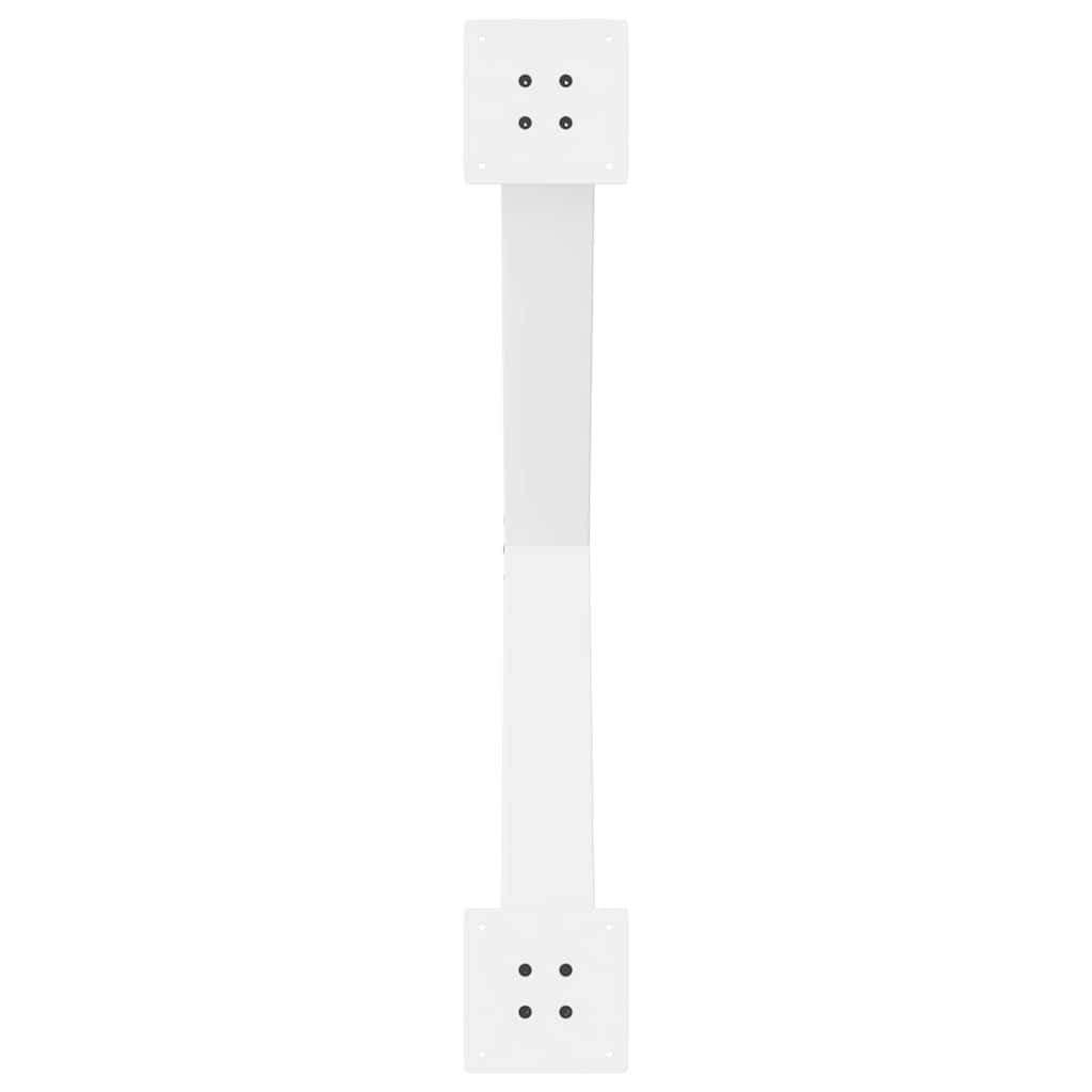 3 db X alakú étkezőasztal láb fehér 90 x (72-73) cm acél étkezőasztal láb