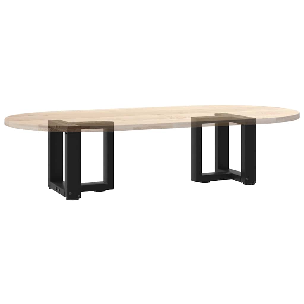 2 db fekete, T-alakú acél dohányzóasztal láb 30x25x(30-31) cm