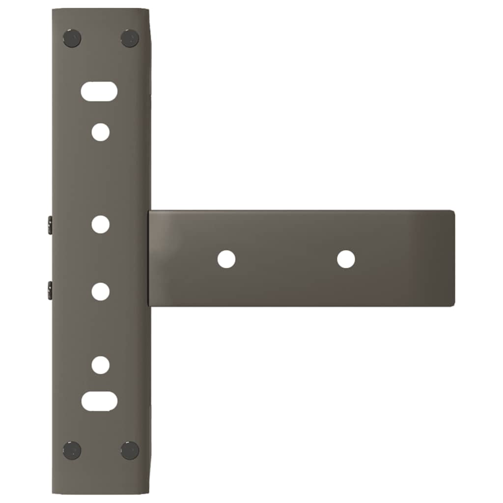 2 db fekete, T-alakú acél dohányzóasztal láb 30x25x(30-31) cm