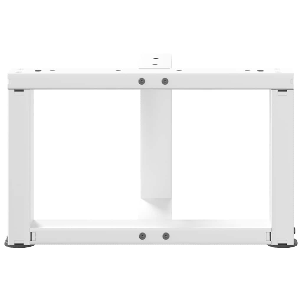 2 db T-alakú dohányzóasztal láb fehér 40x25x(30-31) cm acél dohányzóasztal láb