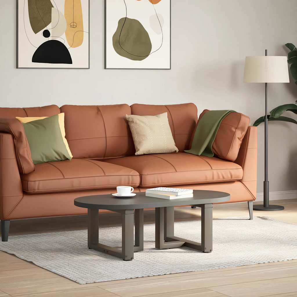 2 db fekete, T-alakú acél dohányzóasztal láb 40x25x(30-31) cm