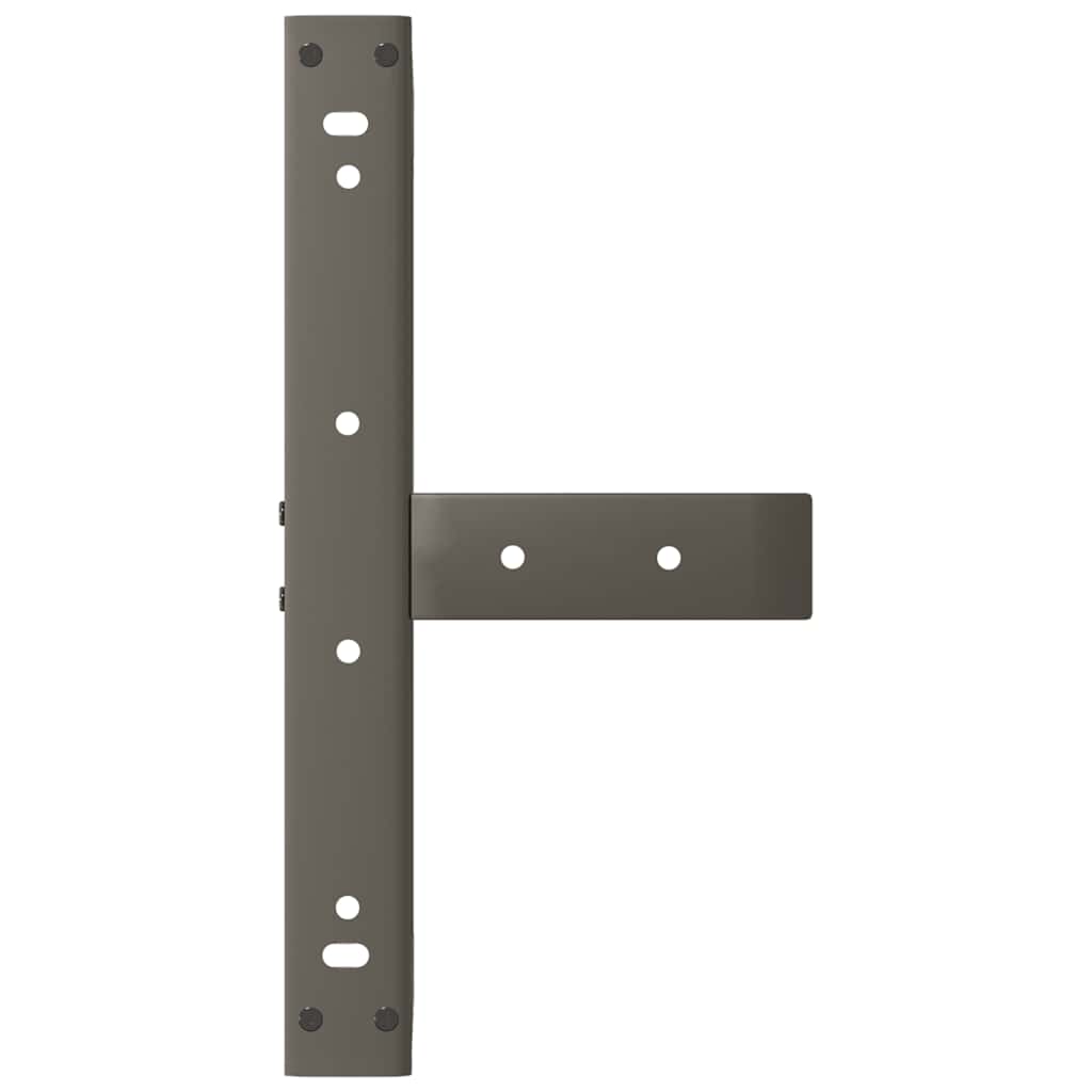 2 db fekete, T-alakú acél dohányzóasztal láb 40x25x(30-31) cm