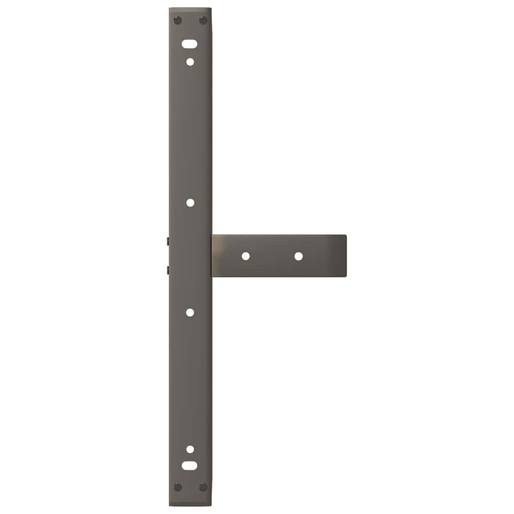 2 db fekete, T-alakú acél dohányzóasztal láb 60x25x(30-31) cm